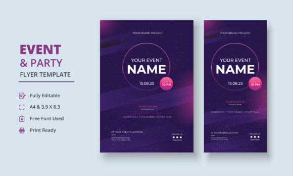 Download Event Flyer, Party Flyer, Auction Banner - Premium Resources